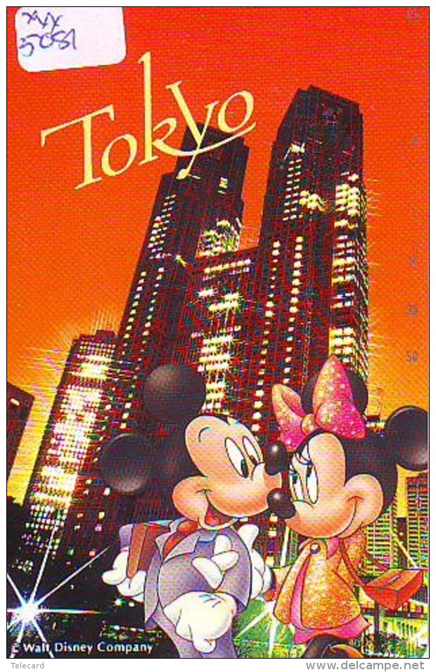 Télécarte Japon NEUVE  * 110-175730 * DISNEY * MICKEY (5081)  TOKYO * Série Voyage N° 6 * Japan MINT Phonecard TK - Disney