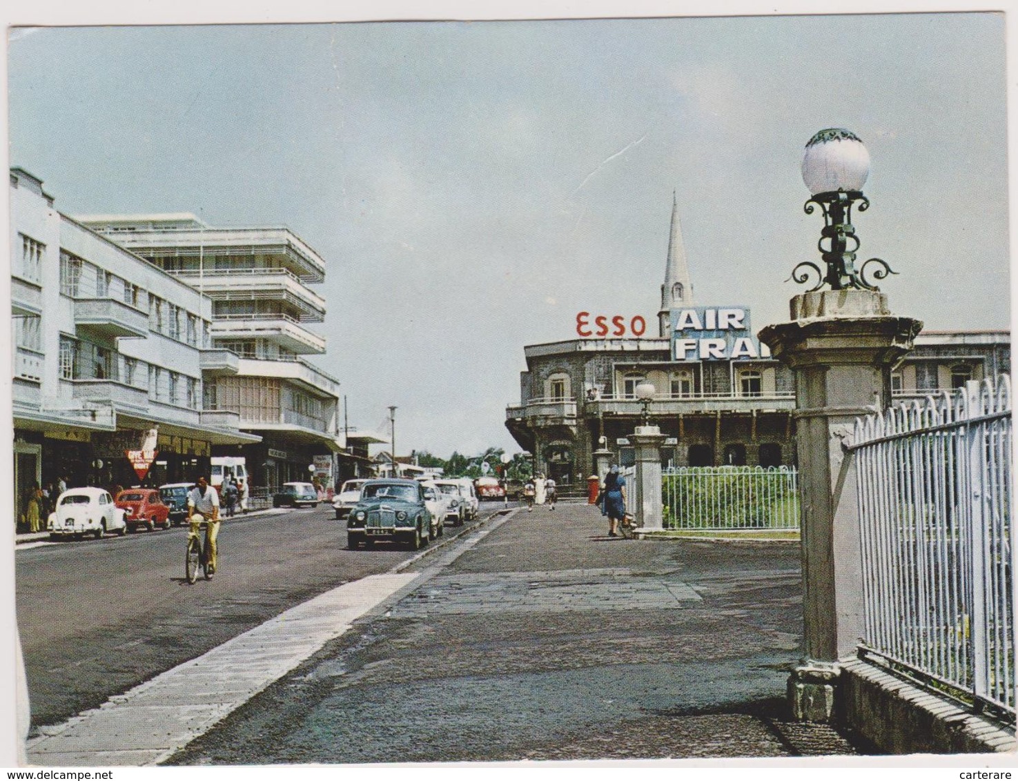 Ile Maurice,océan Indien,MAURITIUS,port,baie,archipel Des Mascareignes,ESSO,AIR FRANCE,CUREPIPE,CYCLISTE - Maurice