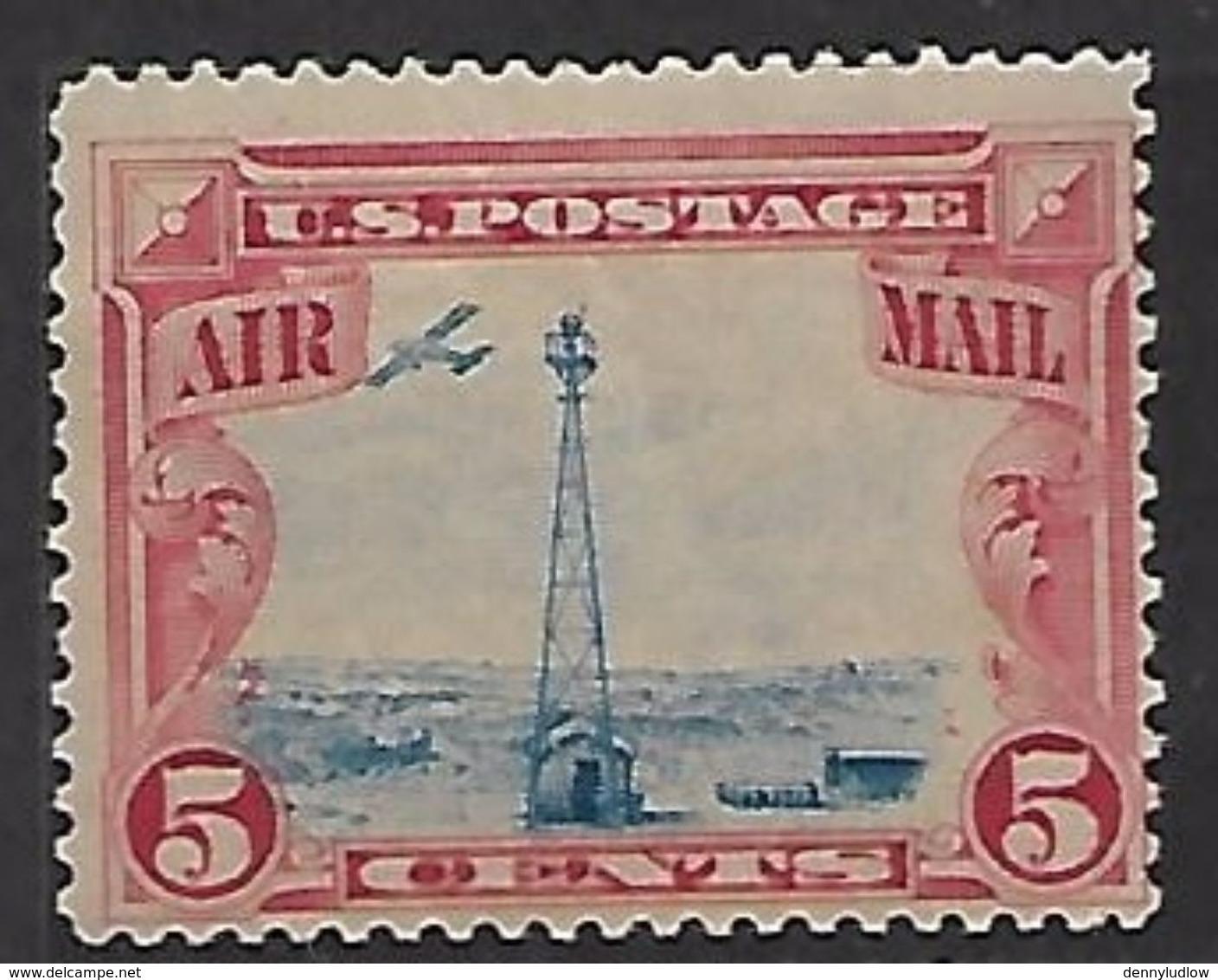 US   1928   5c  Airmail  MH*   2016 Scott Value $5 - 1b. 1918-1940 Unused