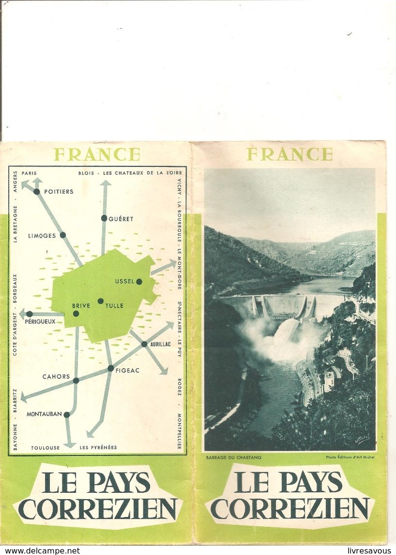 LE PAYS CORREZIEN Guide Touristique édité Par L'union Des Syndicats D'initative De La Corrèze Des Années 1960 - Limousin