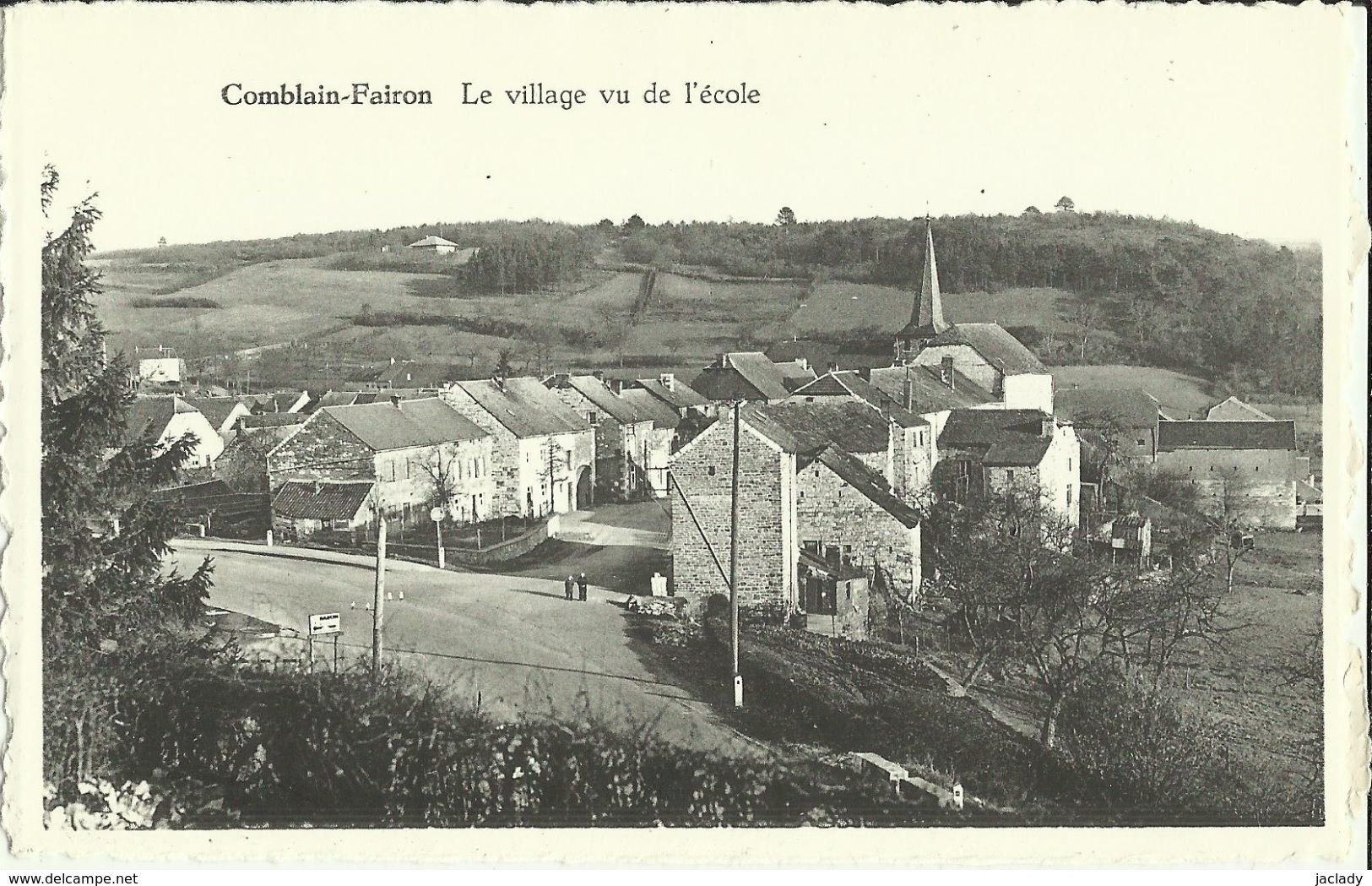 Comblain - Fairon -- Le Village Vu De L'école .   (2 Scans) - Comblain-au-Pont