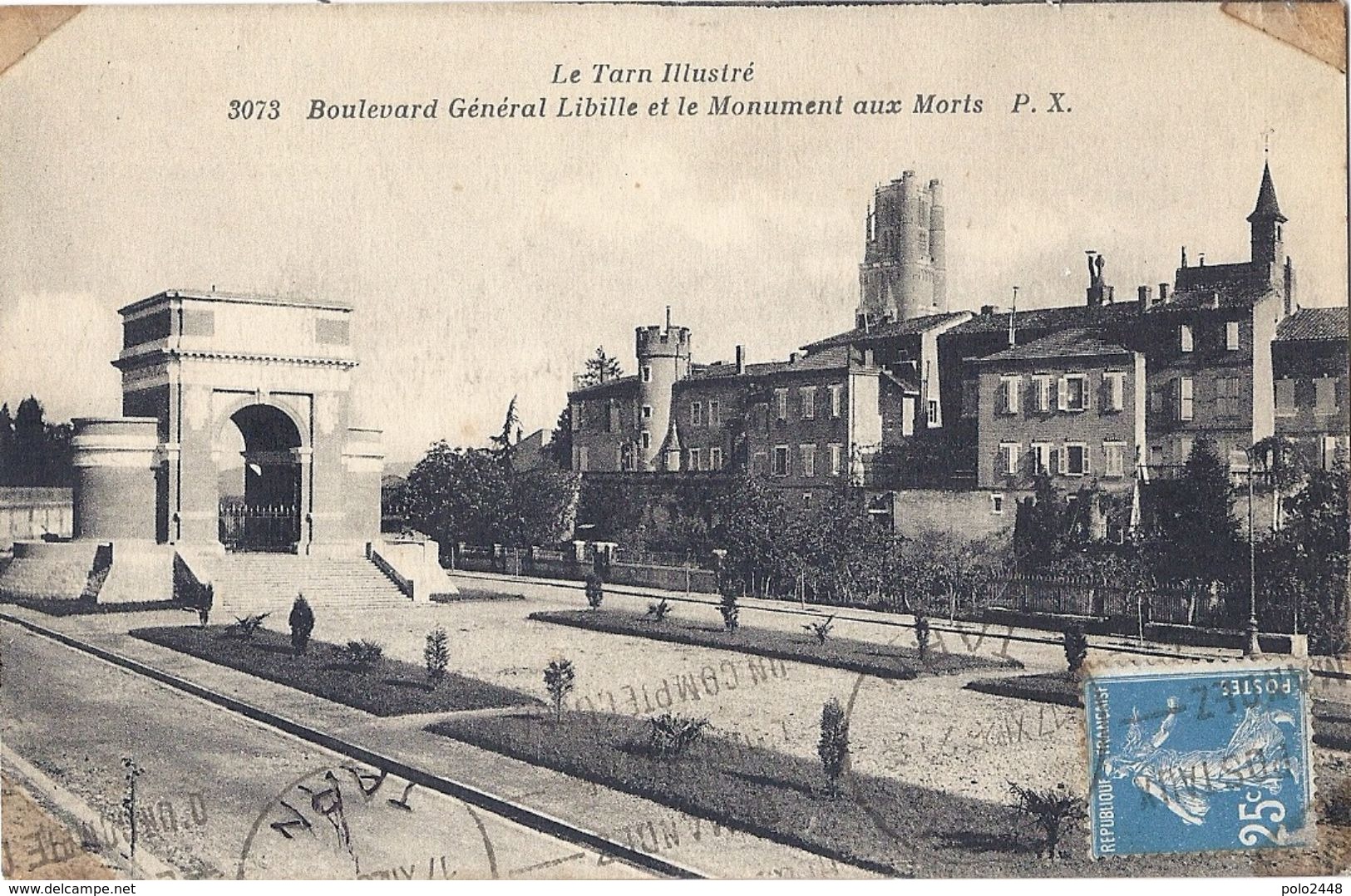 CPA - Albi - Boulevard Général Libille Et Le Monument Aux Morts - Albi