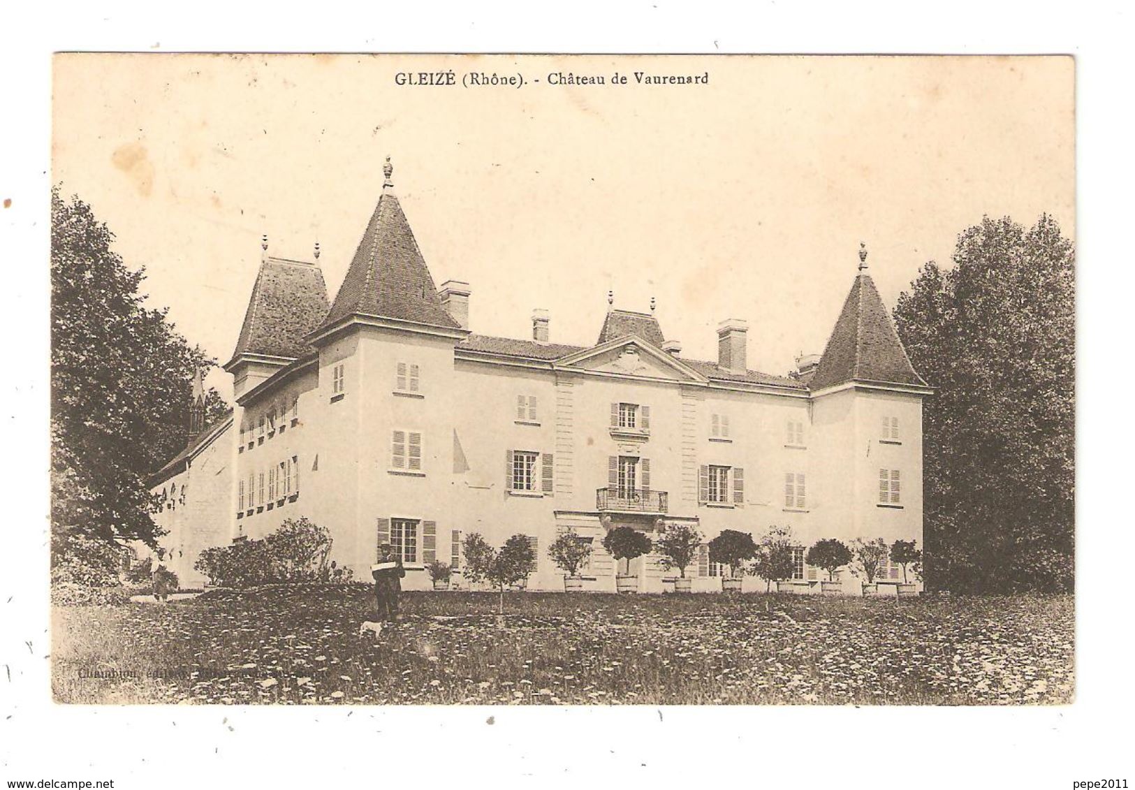 CPA 69 GLEIZE Château De Vaurenard - Gleize