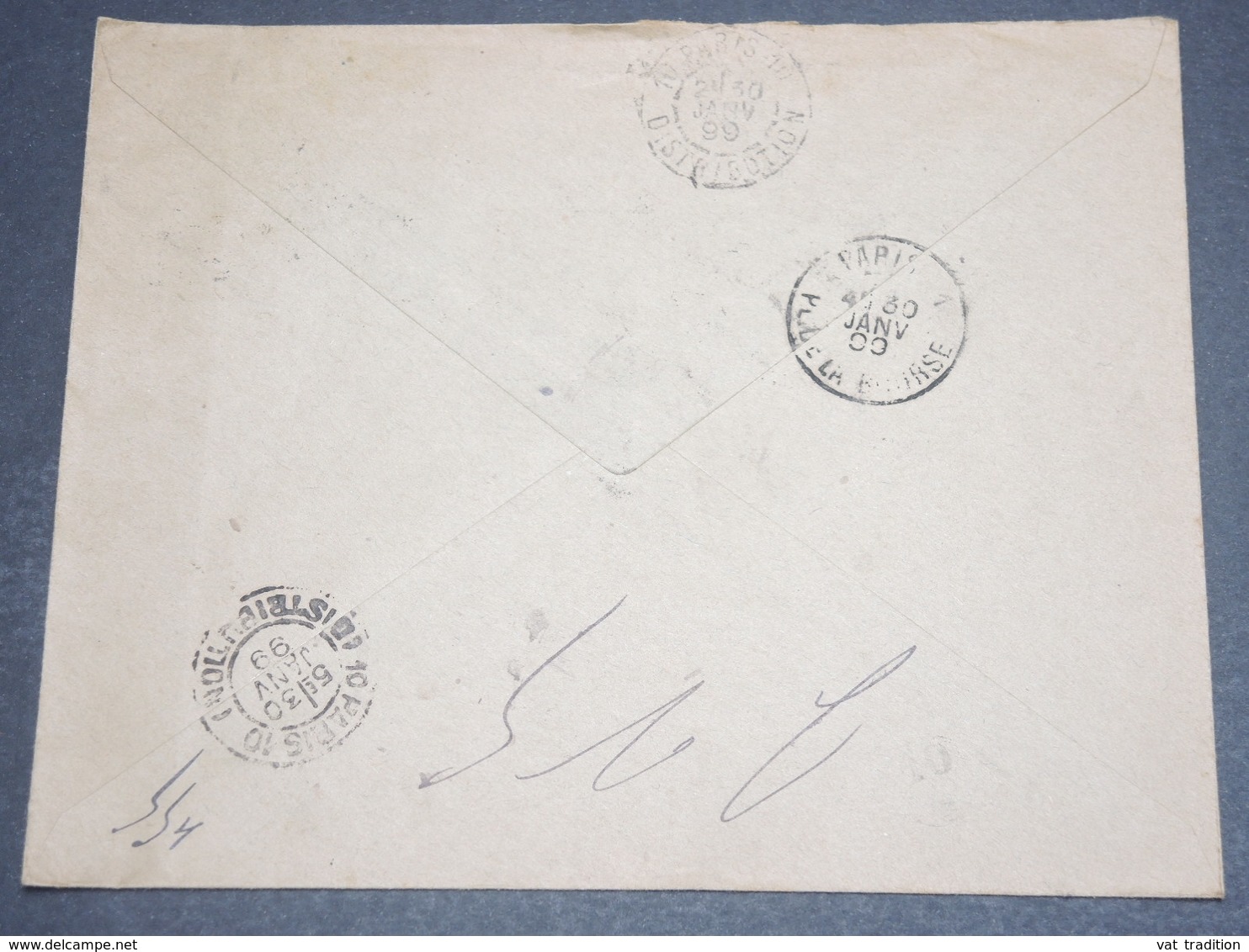 DANEMARK - Enveloppe Commerciale En Recommandé De Copenhague Pour Paris En 1899 -  L 12638 - Briefe U. Dokumente