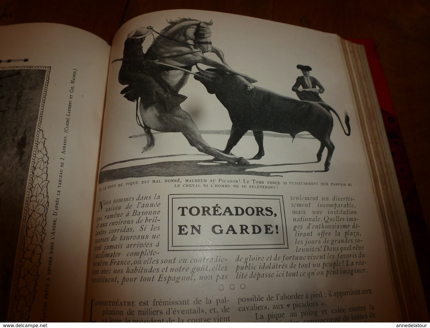 1907-1908 LECTURE POUR TOUS -->En auto et ballon;Légion au Maroc,Cinématographe;Toréadors Charette le chef vendéen;etc