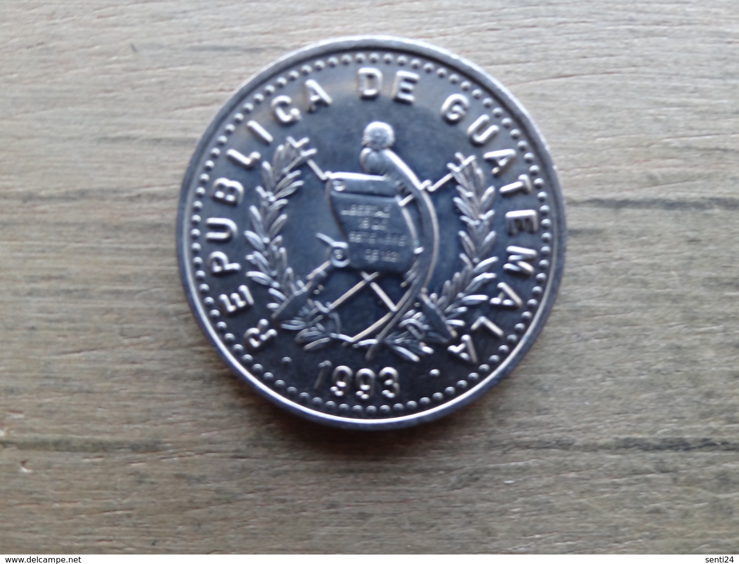 Guatemala  25  Centavos  1993  Km 278 - Guatemala