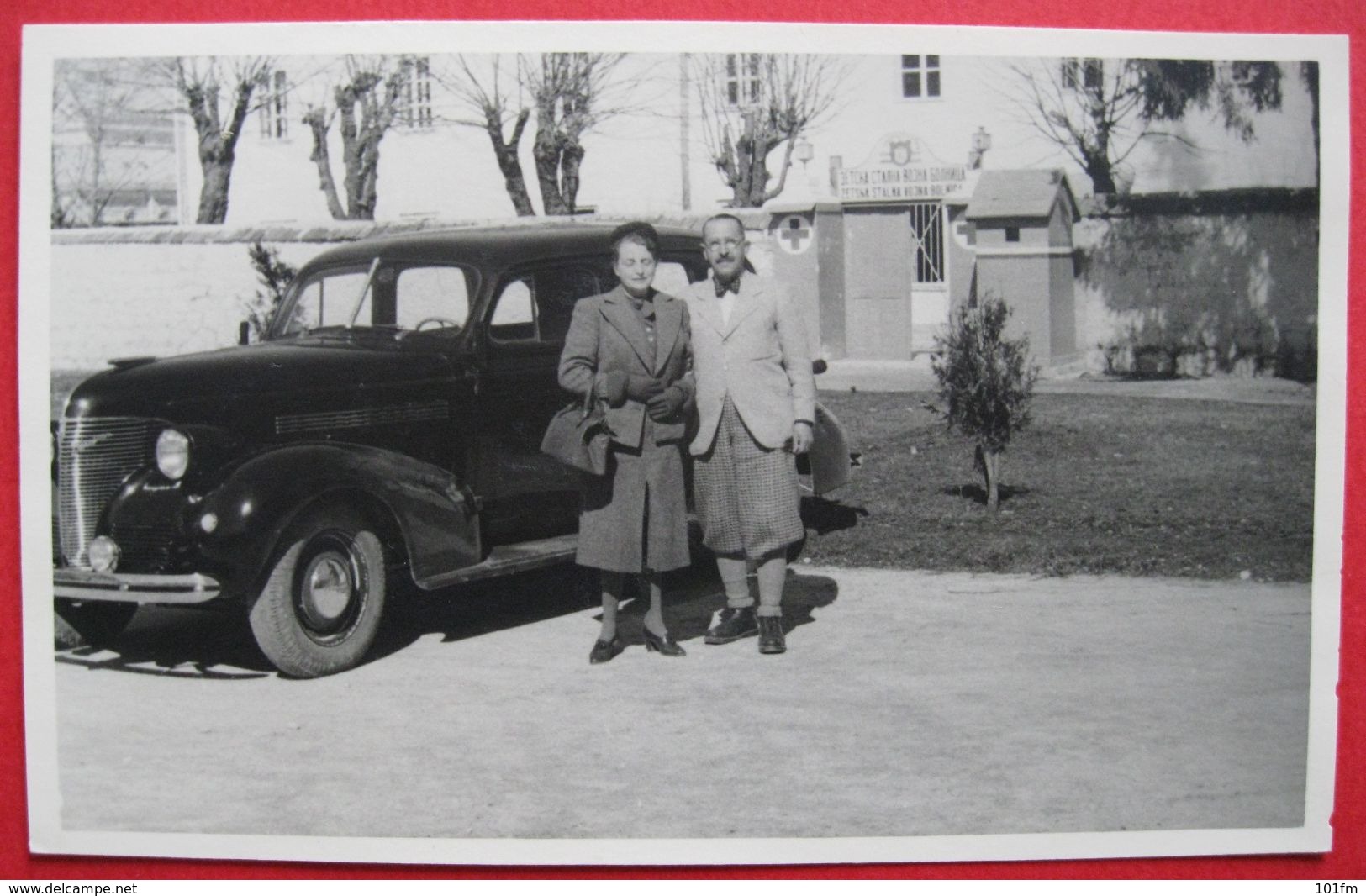 MONTENEGRO - CRNA GORA, LOT 4 ORIGINAL PHOTO, OLD CAR CA. 1940 - Voitures De Tourisme