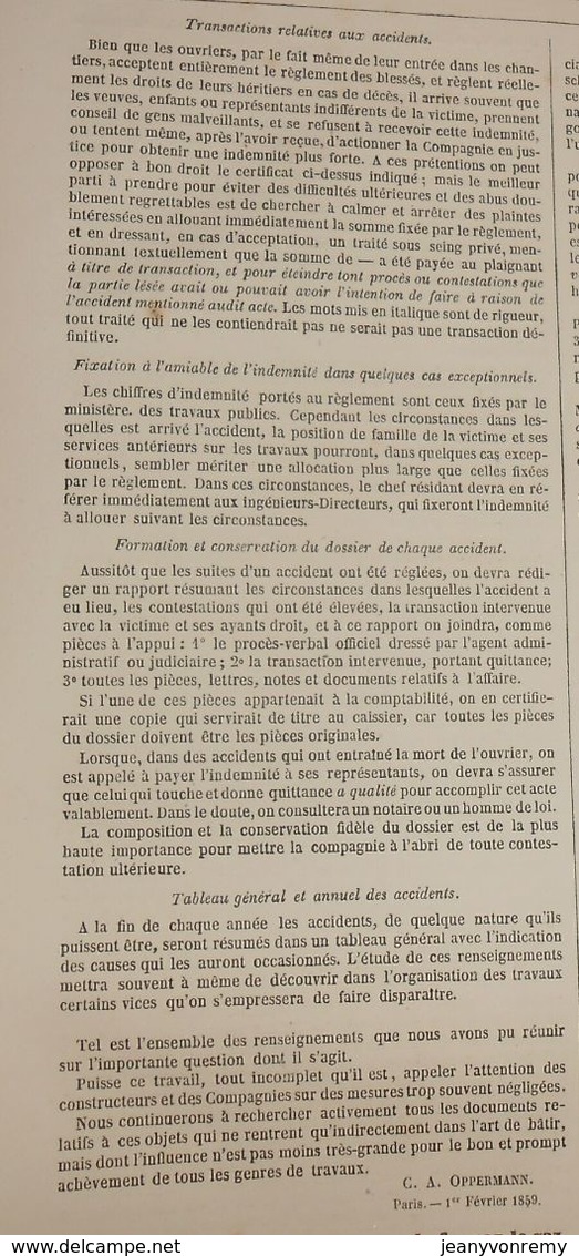 Plan d'une boîte de pansements pour le Service des ateliers et chantiers. 1859