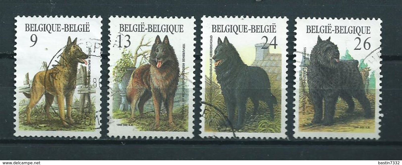 1986 Belgium Complete Set Animals,dieren,tiere,dogs,honden,chiens Used/gebruikt/oblitere - Gebruikt