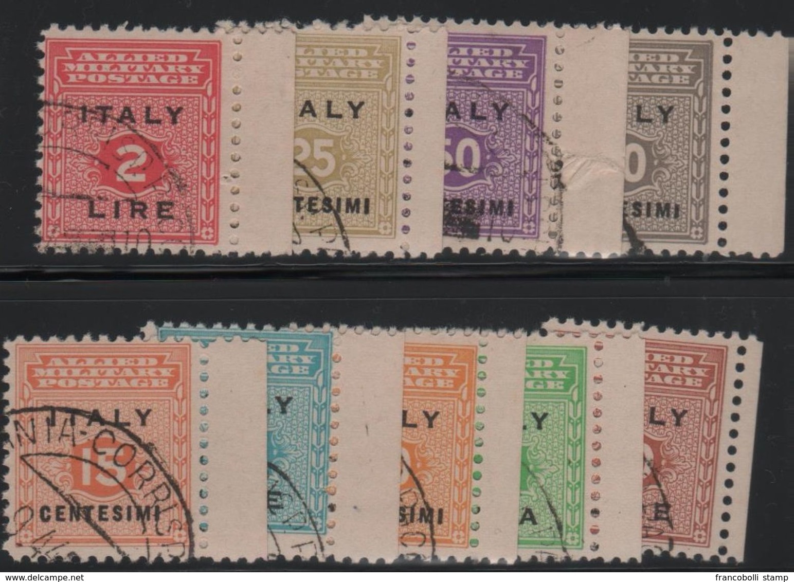 1943 Occupazione Anglo-americana Sicilia Serie Cpl US - Occup. Anglo-americana: Sicilia