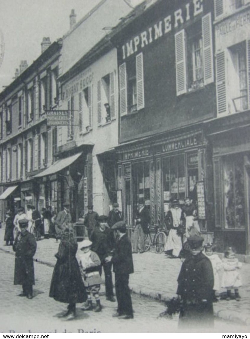 ESSONNE / 2 CPA :LA GARE D'ORSAY (S.&O.)avec L'omnibus (diligence) & Rue De Paris à ESSONNES . - Orsay