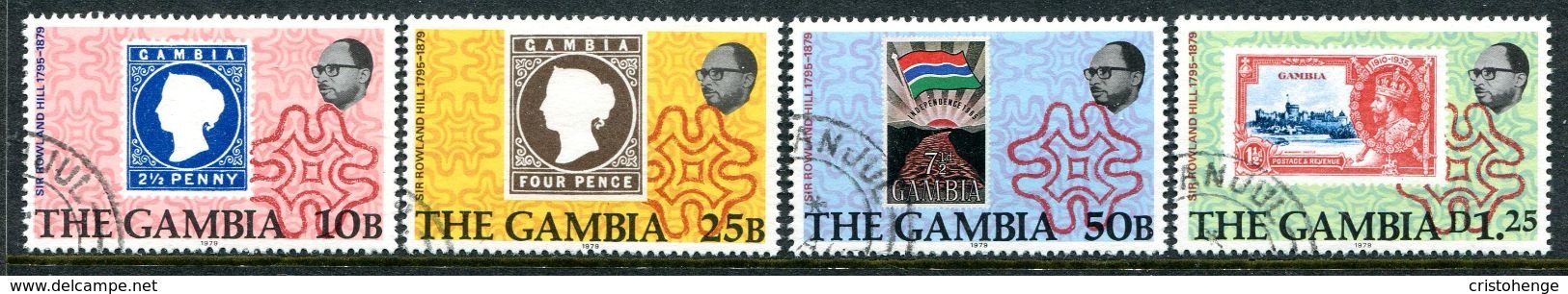 The Gambia 1979 Death Centenary Of Sir Rowland Hill Set Used (SG 416-19) - Gambia (1965-...)