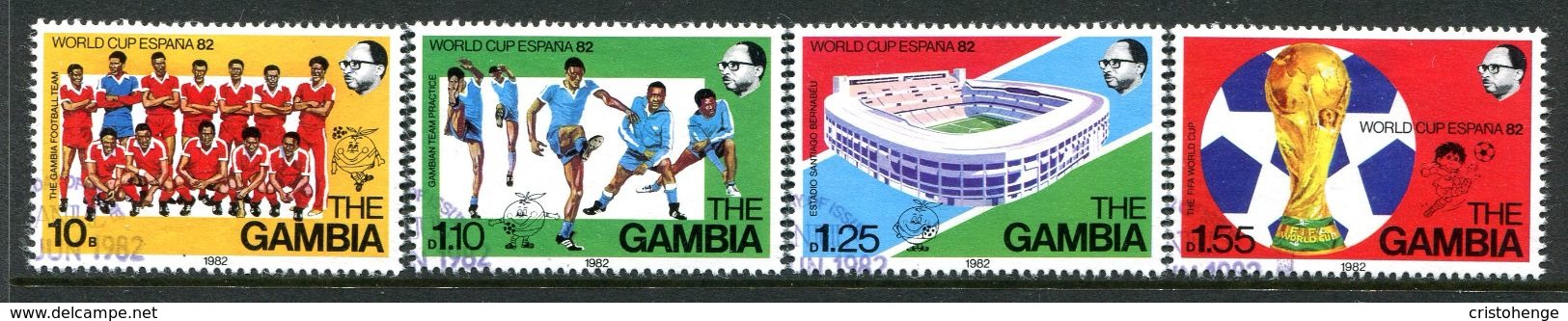 The Gambia 1982 Football World Cup, Spain Set Used (SG 471-74) - Gambia (1965-...)