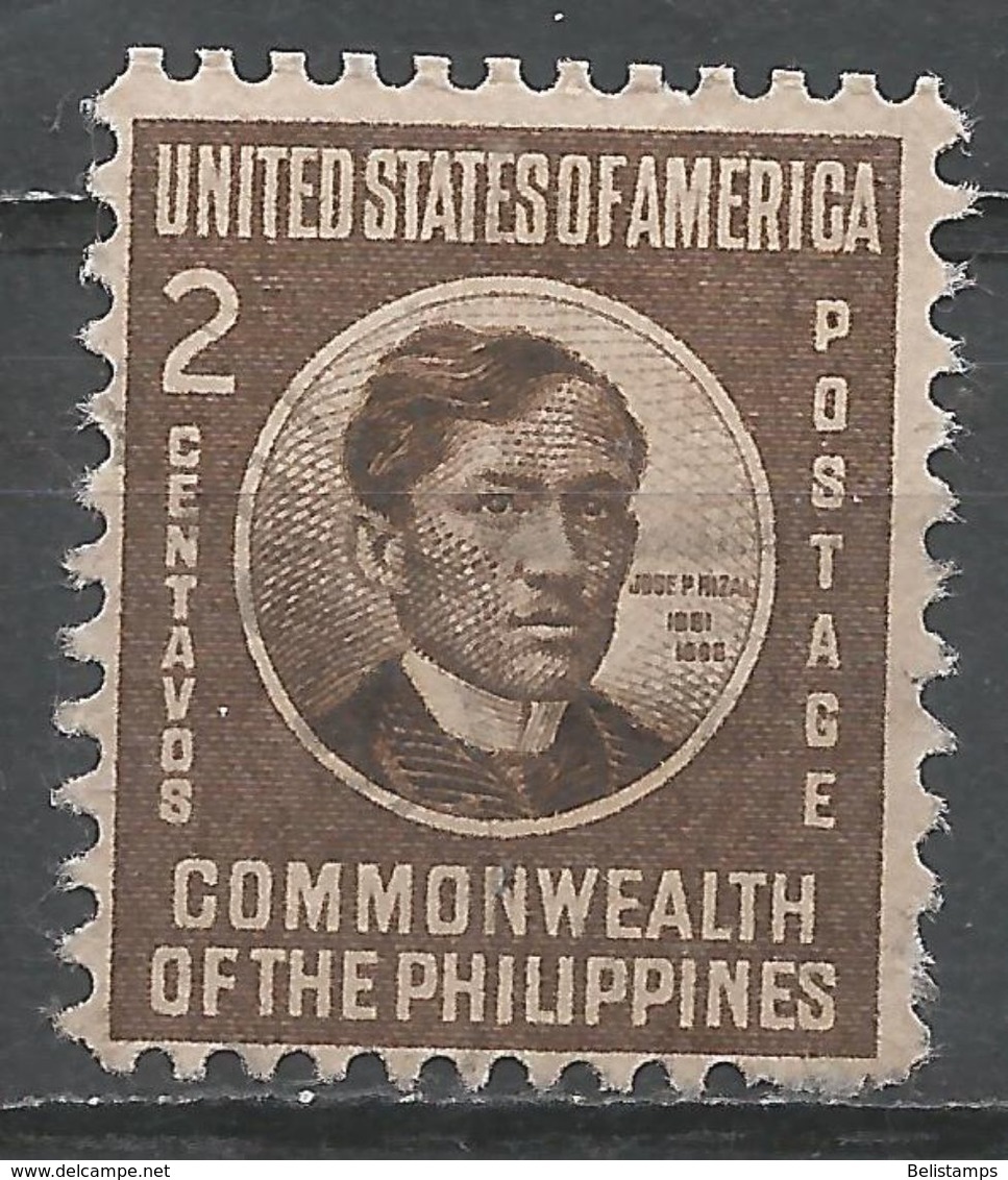 Philippines 1946. Scott #497 (U) José Rizal  *Complete Issue* - Philippines