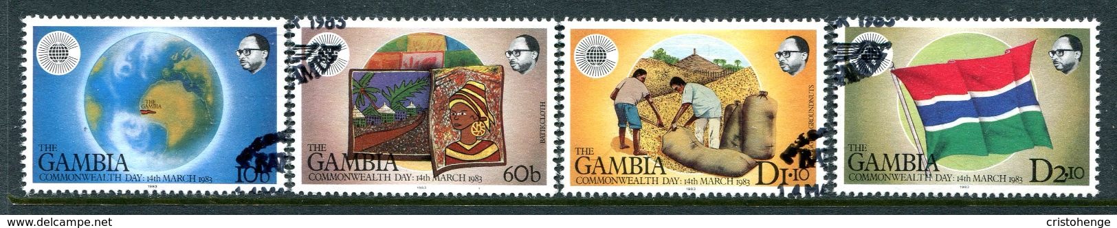 The Gambia 1983 Commonwealth Day Set Used (SG 488-91) - Gambia (1965-...)