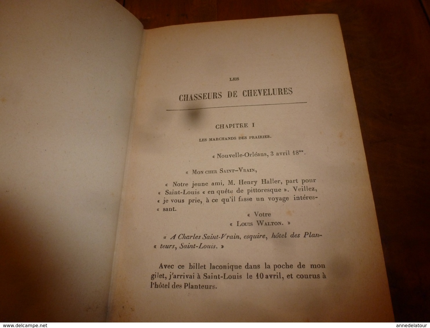 1900 LE CHASSEUR DE CHEVELURES par le capitaine Mayne-Reid ,  édition Sté Française d'Imprimerie et de Librairie