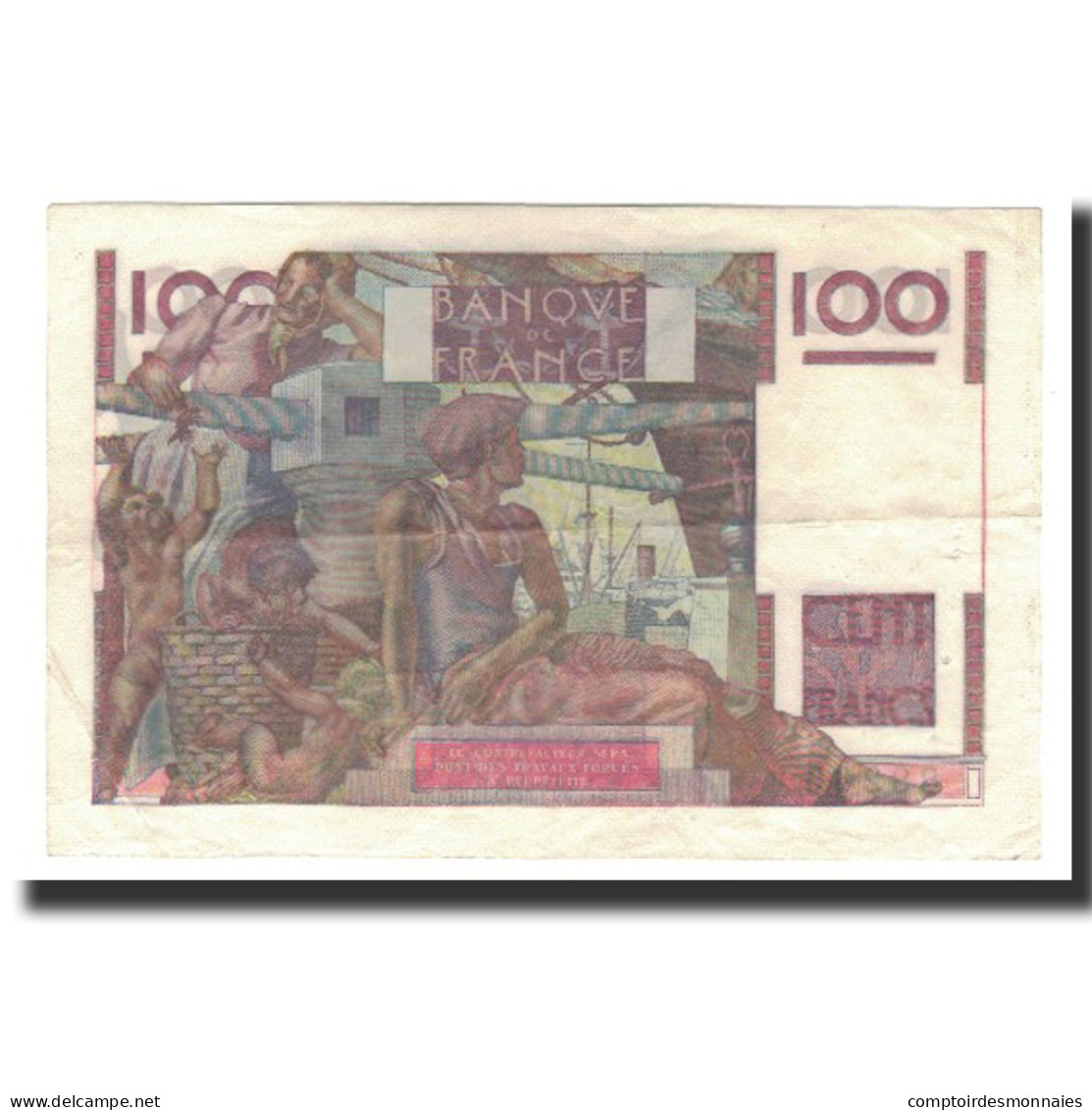 France, 100 Francs, 1953-12-03, TTB+, Fayette:28.40, KM:128e - 100 F 1945-1954 ''Jeune Paysan''