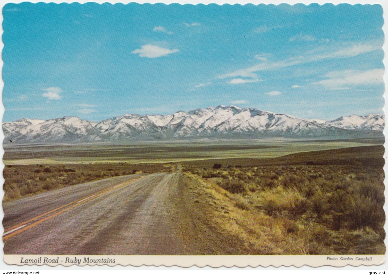 Lamoil Road, Ruby Mountains, Nevada, Postcard [20828] - Other & Unclassified