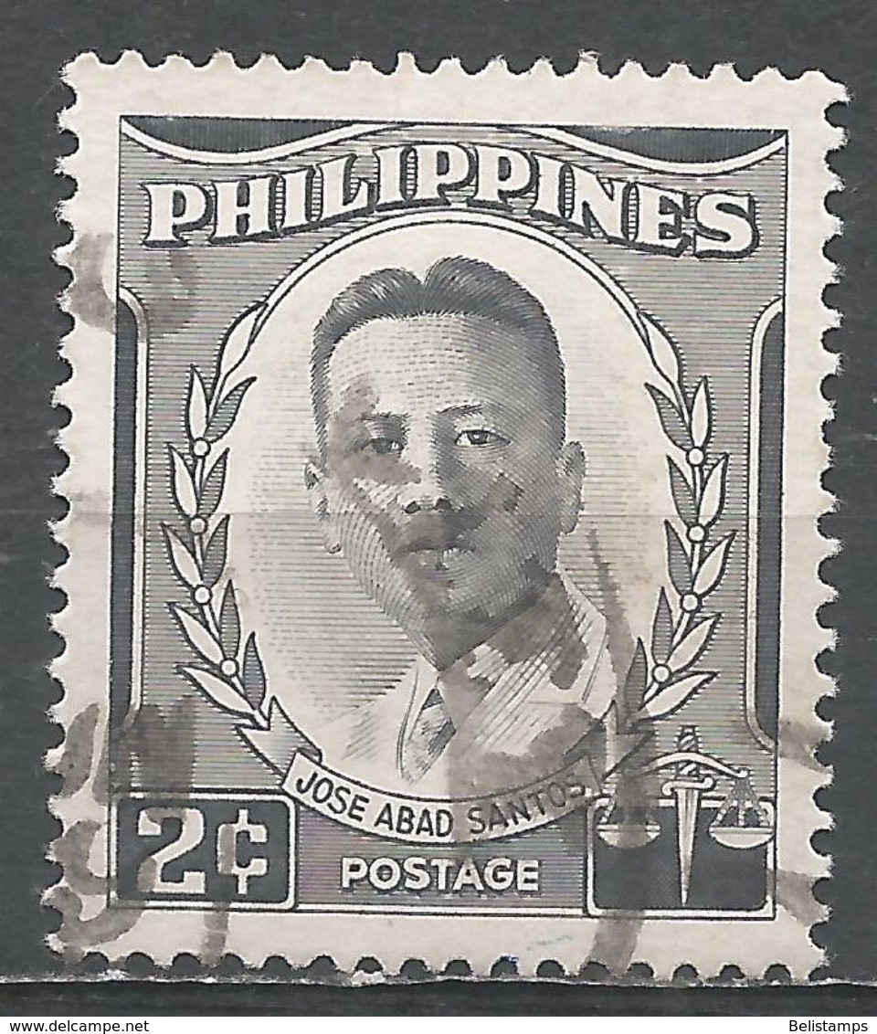 Philippines 1960. Scott #590 (U) José Abad Santos  *Complete Issue* - Philippines