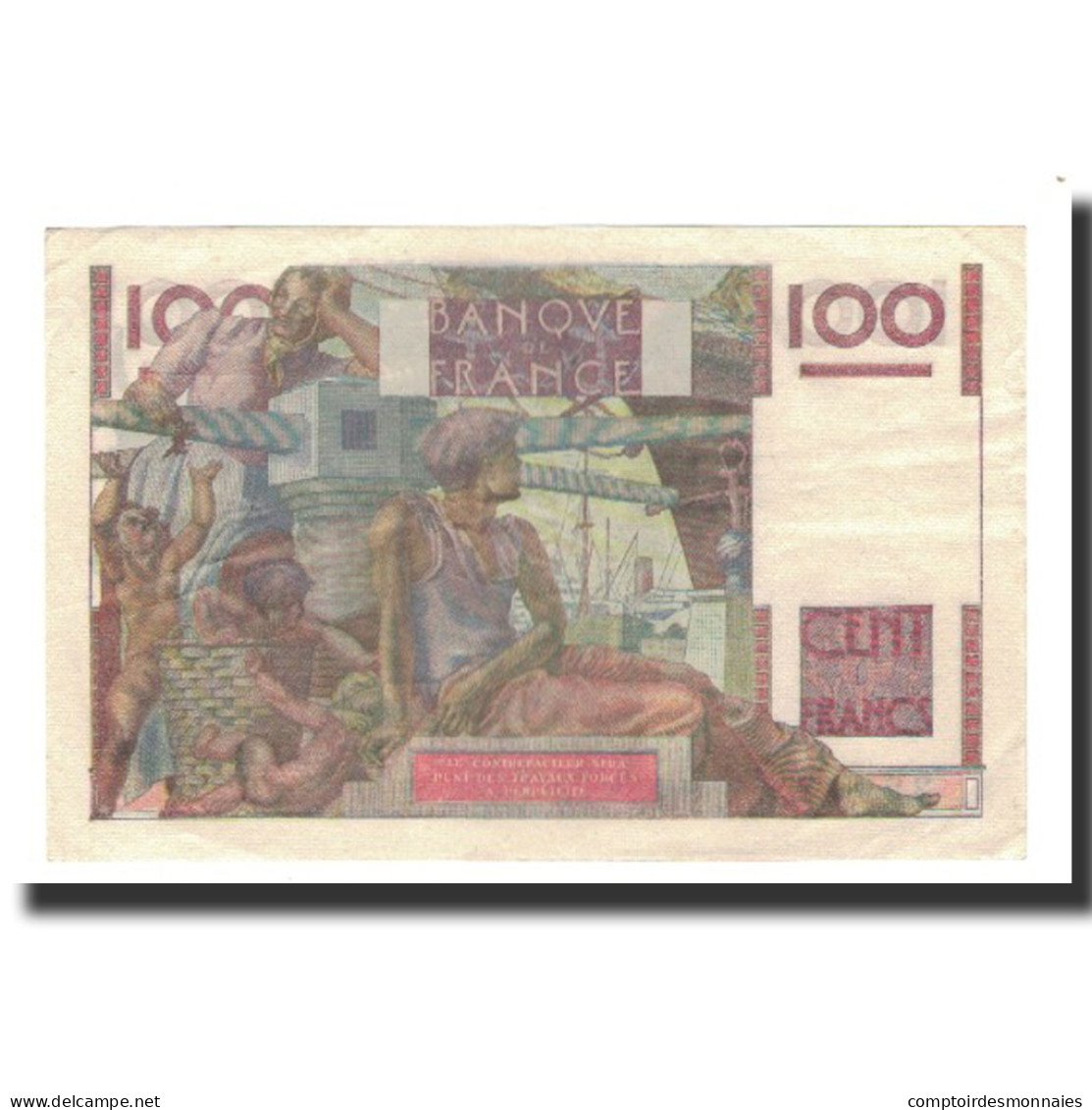 France, 100 Francs, 1948-04-15, TTB+, Fayette:28.17, KM:128b - 100 F 1945-1954 ''Jeune Paysan''