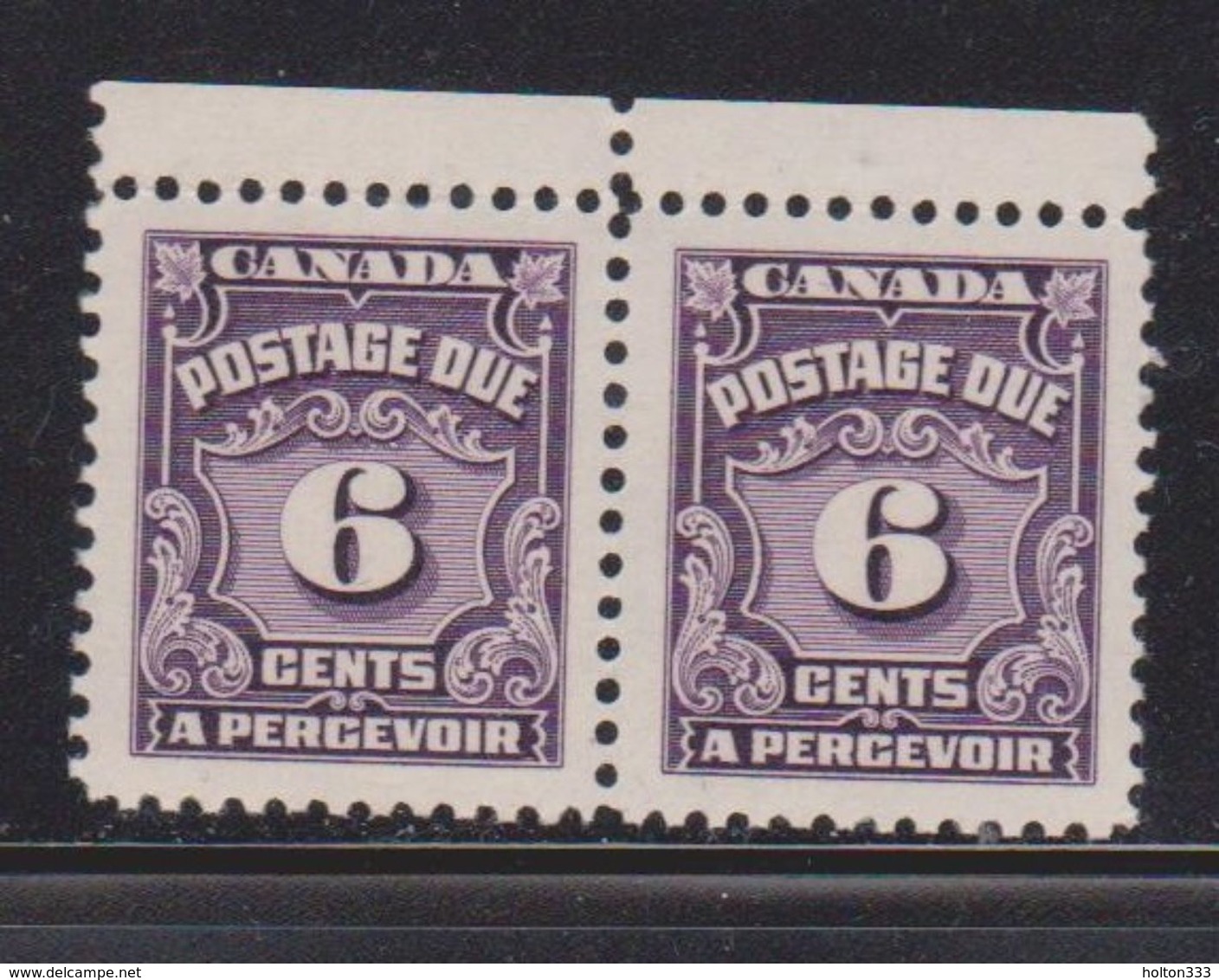 CANADA Scott # J19 MNH - Postage Due Pair - Unused Stamps