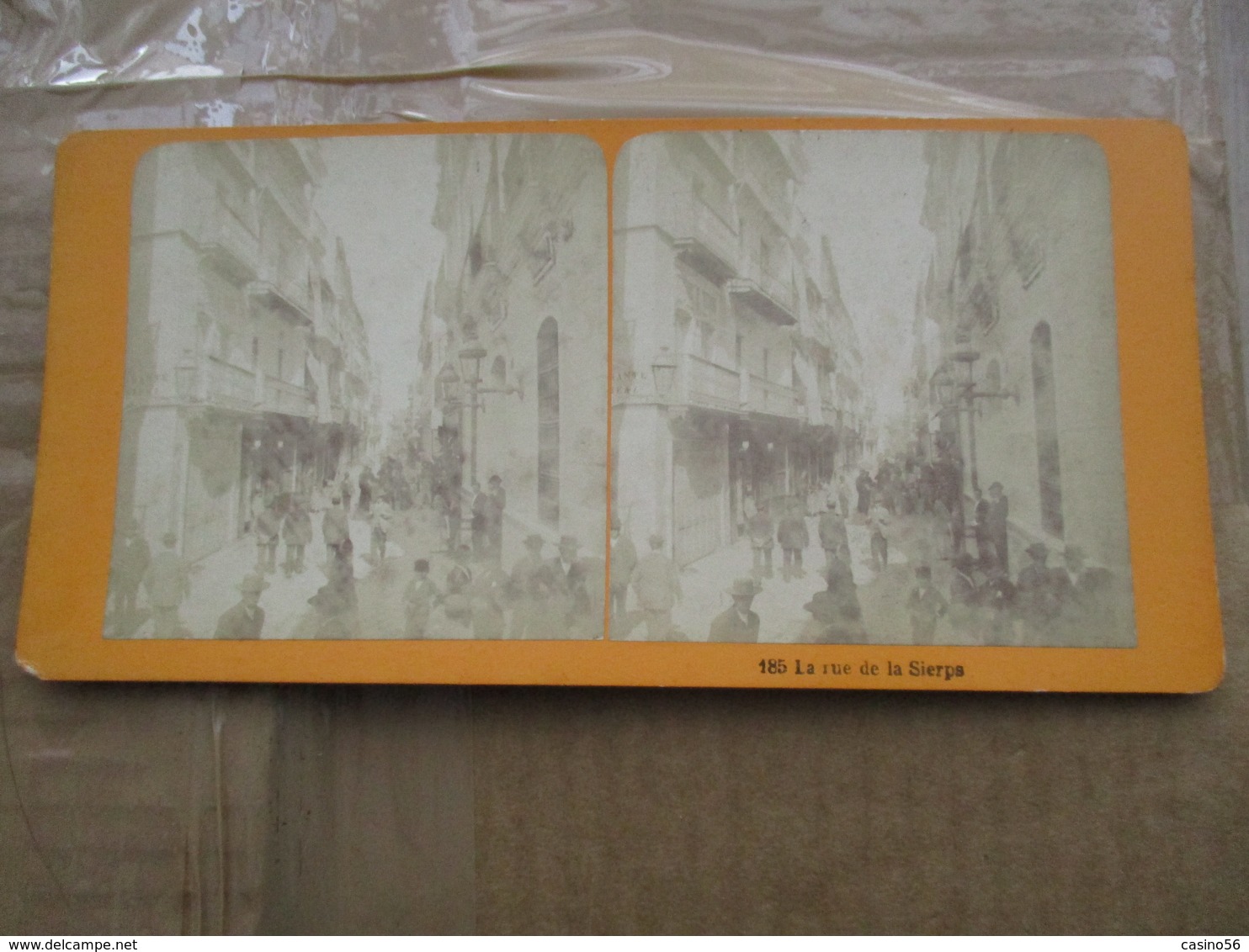 Photo Stereoscopique  Espagne  Seville Rue De La Sierps Sierpe - Stereoscopic