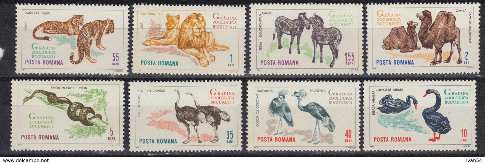 ROUMANIE : 2054-61  ** MNH – ZOO Bucarest (animals, Dieren, Animaux) (1964) - Ungebraucht