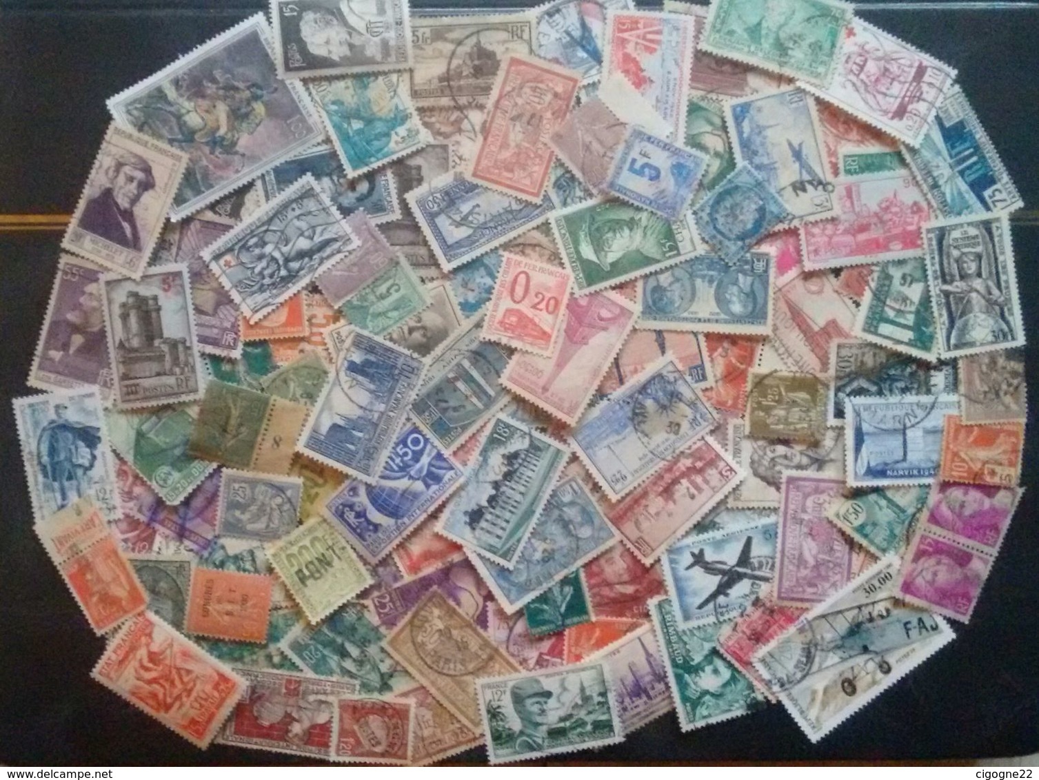 110 TIMBRES DE FRANCE OBLITERES EN 2eme CHOIX - Collections