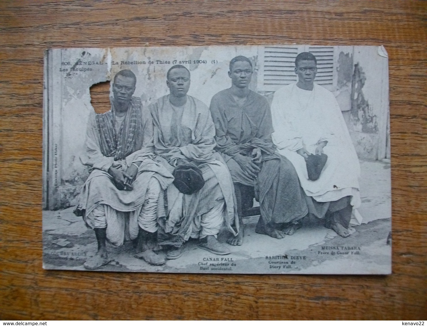 Carte Assez Rare "" Mais Abimée " Sénégal , La Rébellion De Thiès ( 7 Avril 1904 ) - Sénégal