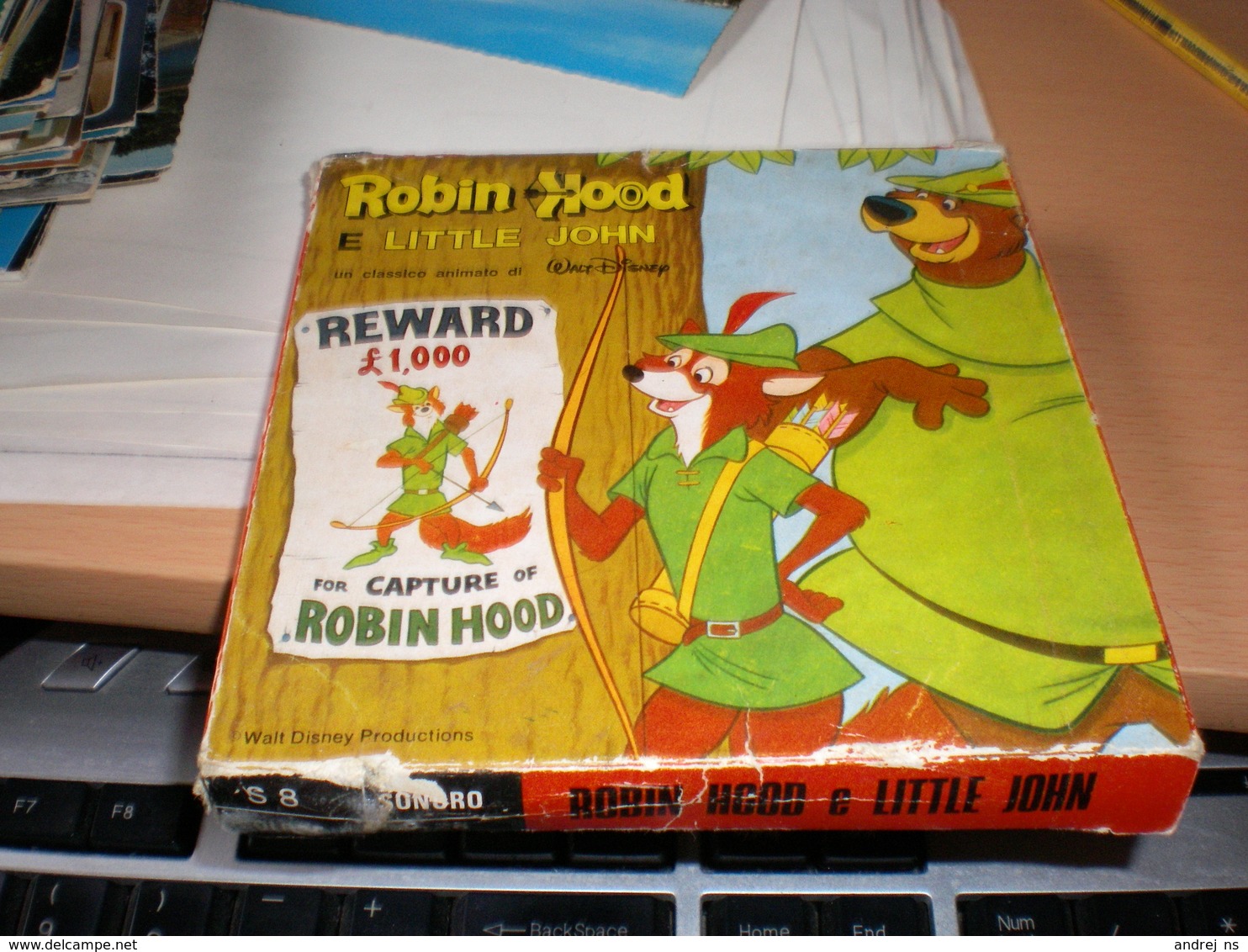 Walt Disney Robin Hood E Little John   8mm Films - 35mm -16mm - 9,5+8+S8mm Film Rolls