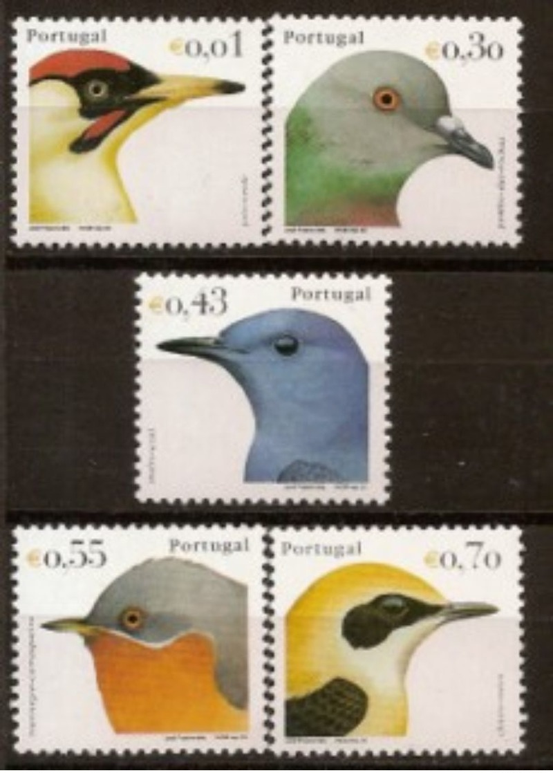 PORTUGAL,OISEAUX,SERIE COMPLETE,NEUVE**,ANNEE 2002. - Nuevos