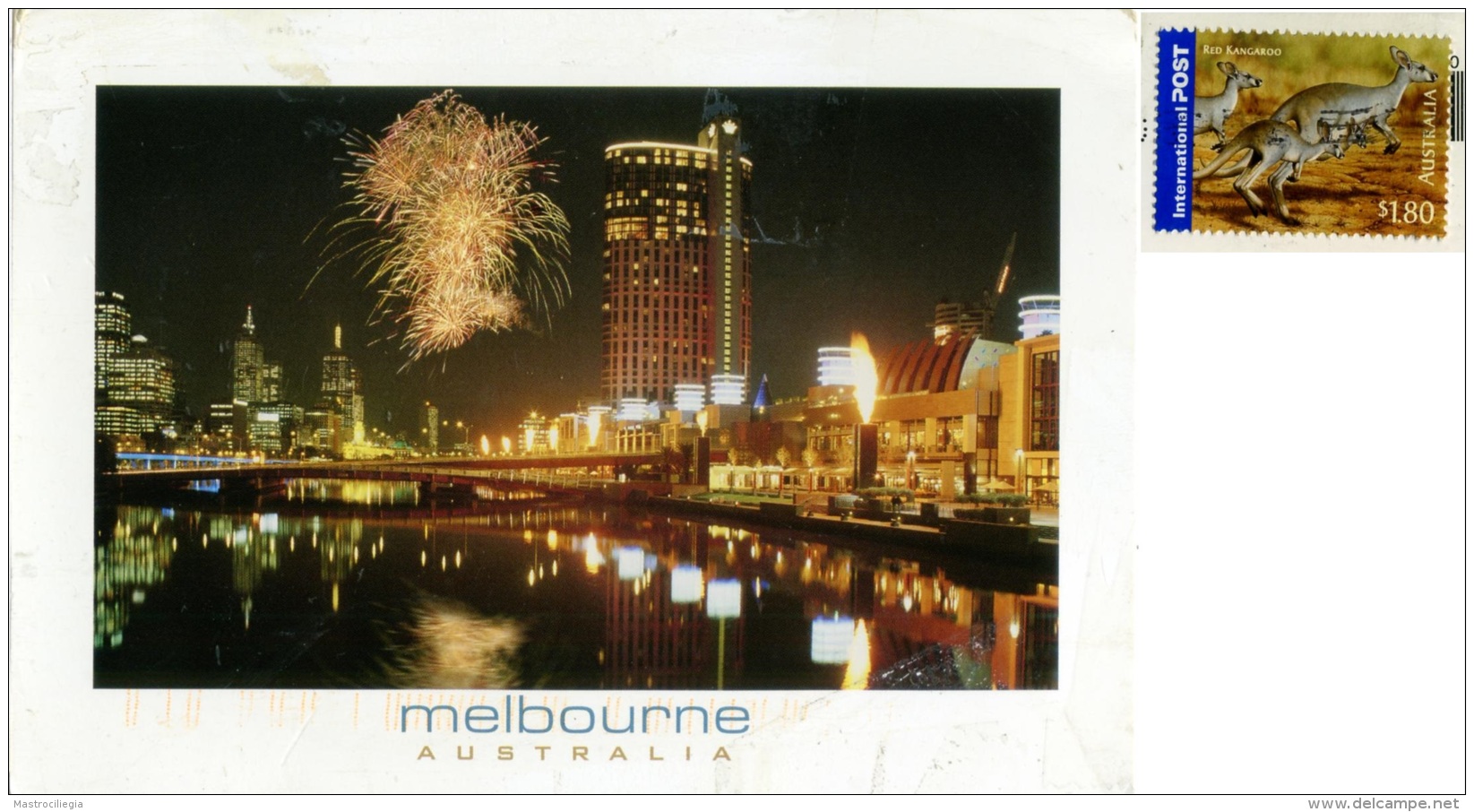 AUSTRALIA   MELBOURNE  Crown Entertainement  Yarra River  Nice Stamp - Melbourne