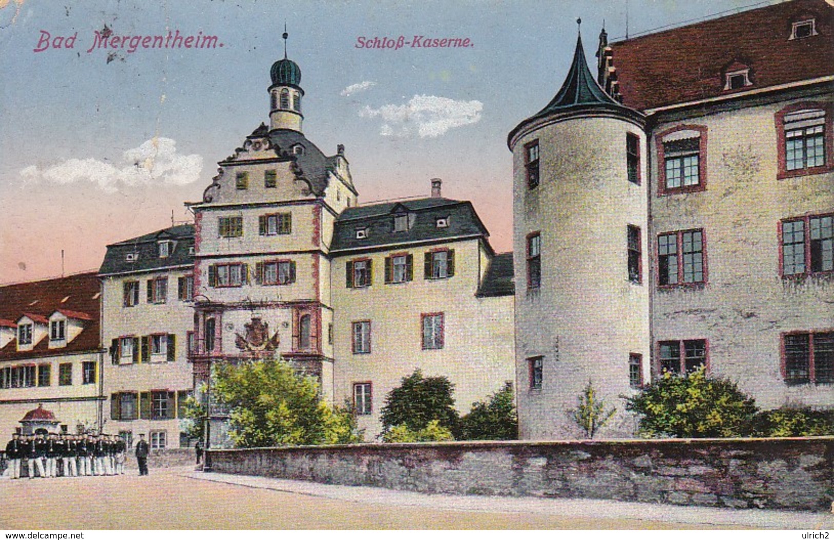 AK Bad Mergentheim - Schloß-Kaserne - 1926 (32643) - Bad Mergentheim