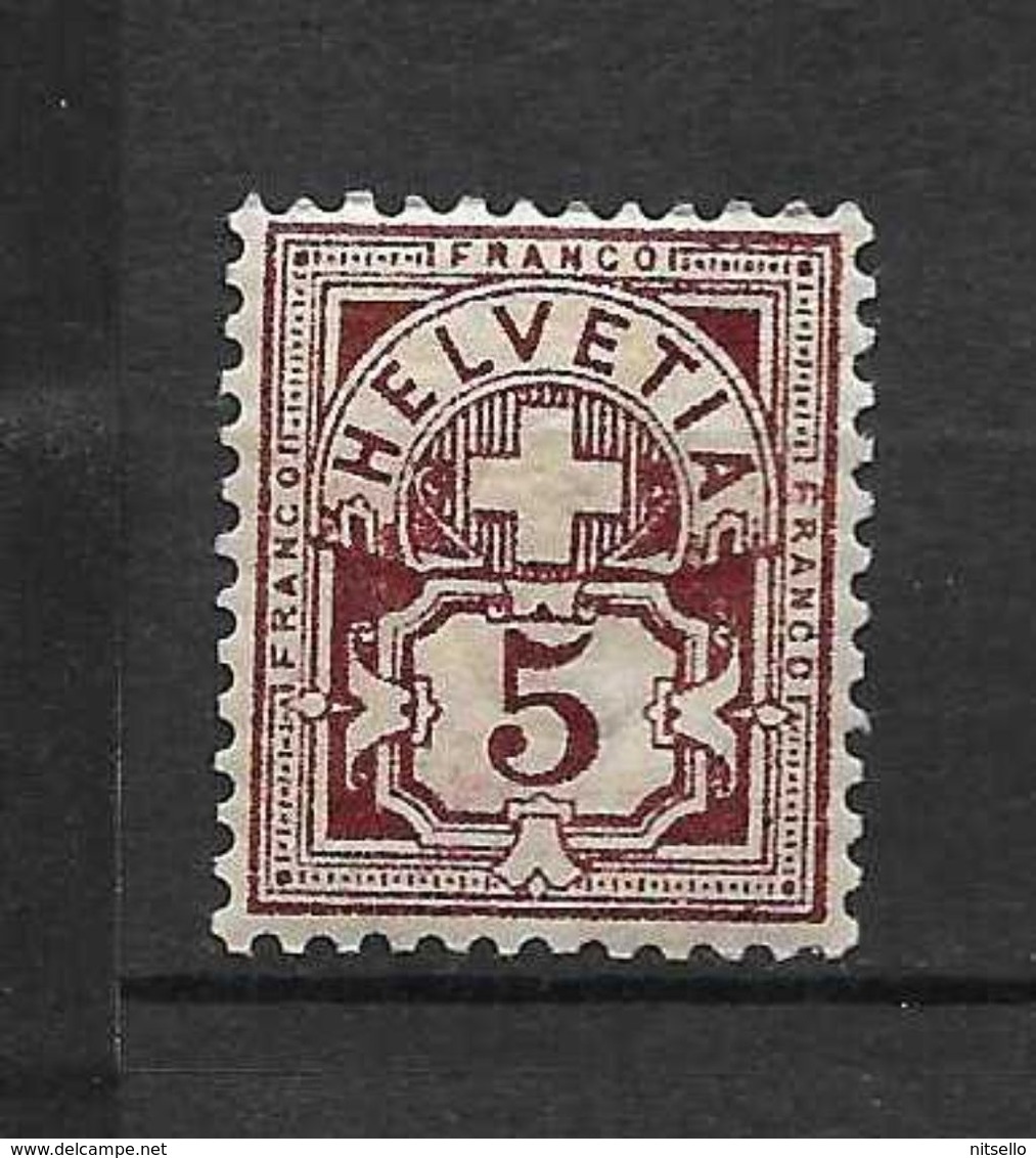 LOTE 1574  ///  (C002) SUIZA 1882    YVERT Nº: 65 *MH - Unused Stamps