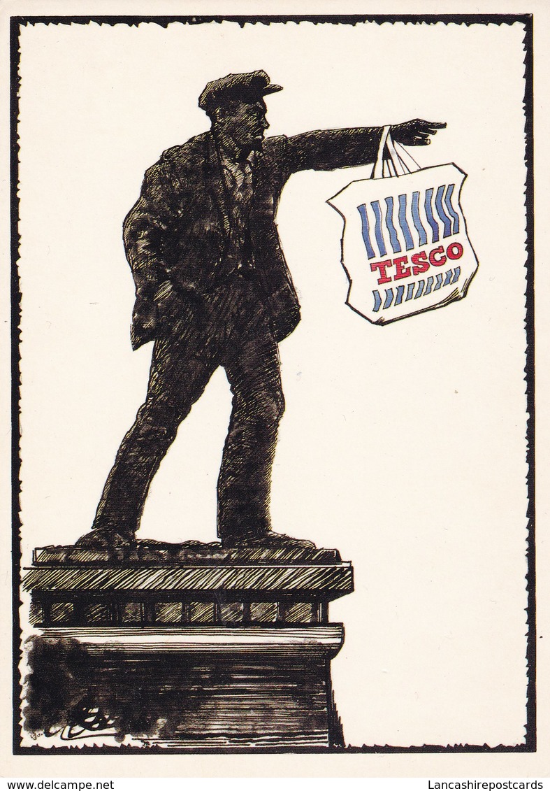 Postcard Perestroika By Pete Betts Leeds Postcards Lenin / Tesco My Ref B22161 - Satirical