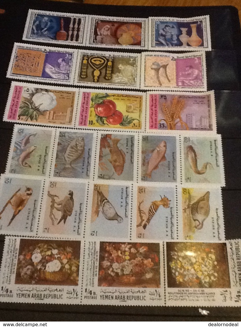 Syria Stamp Strips Sets Of Five - Syria