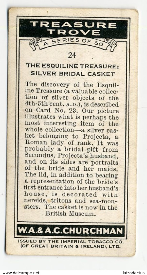 Churchman - 1937 - Treasure Trove - 24 - The Esquiline Treasure : Silver Bridal Casket - Churchman