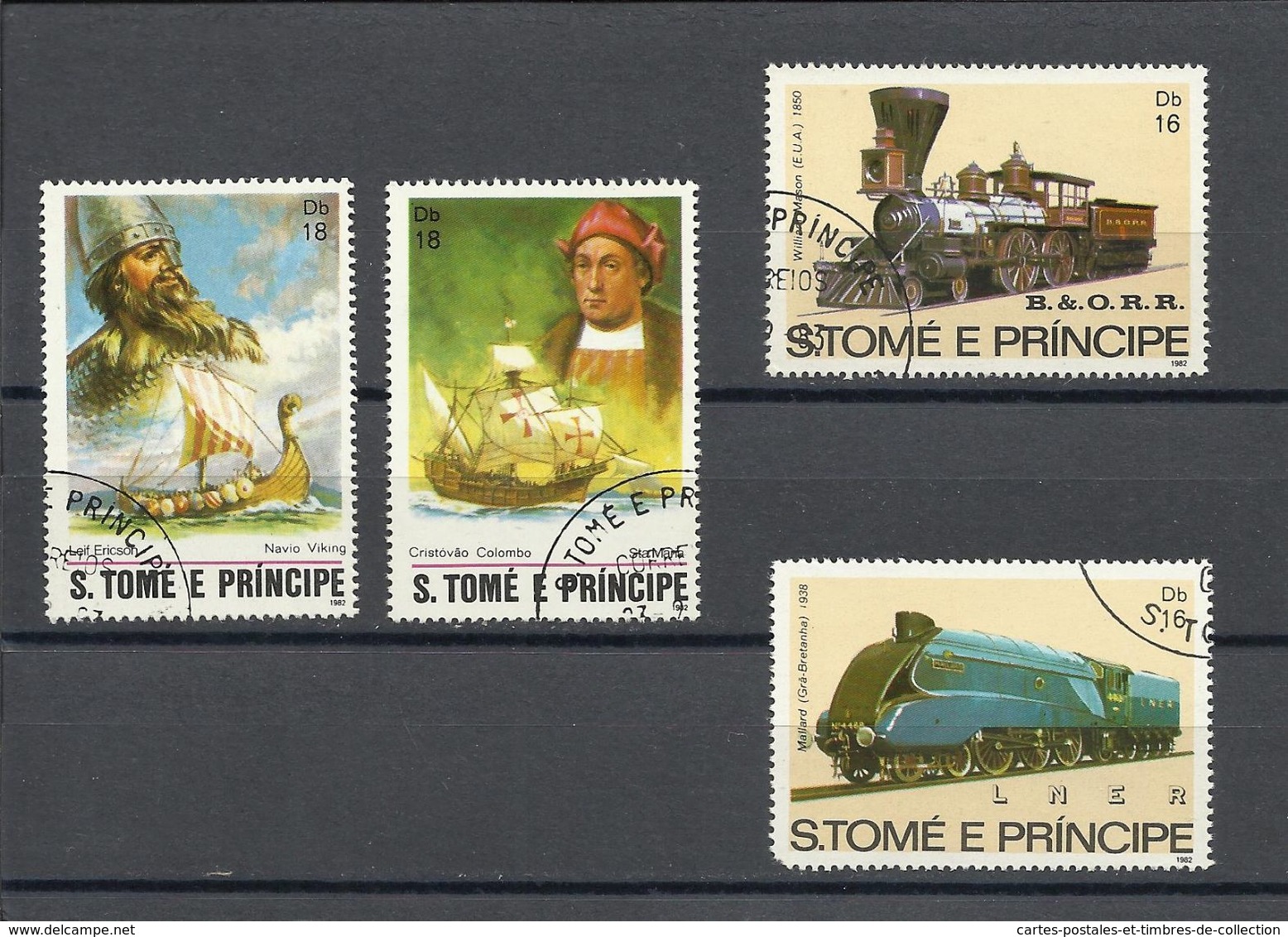 SAINT THOMAS & PRINCE , Lot de 91 timbres de 1953 à ........ voir scans