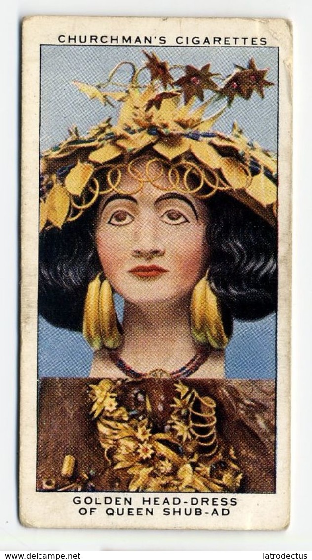 Churchman - 1937 - Treasure Trove - 36 - Golden Head-dress Of Queen Shub-Ad - Churchman