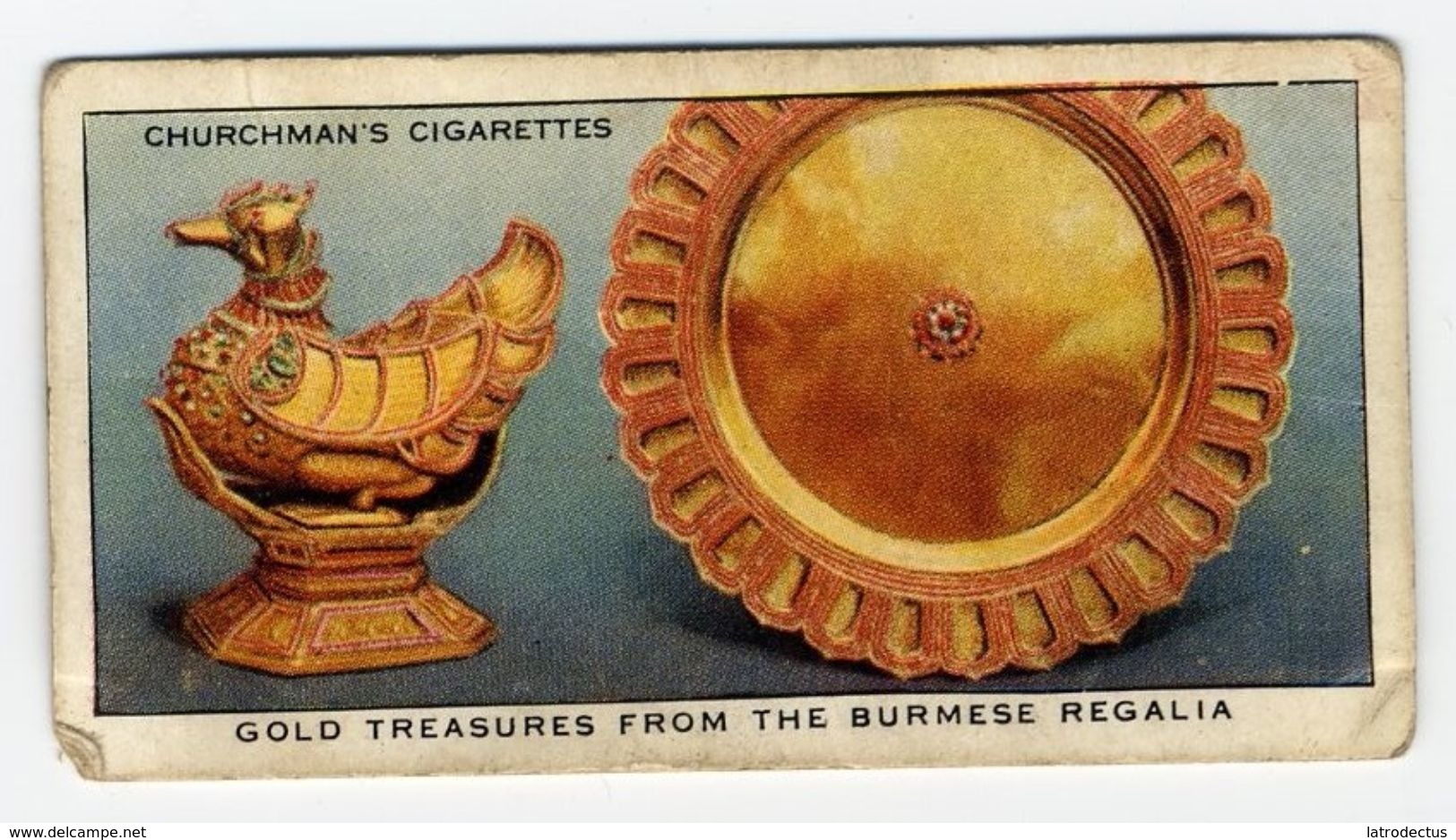 Churchman - 1937 - Treasure Trove - 41 - Gold Treasures From The Burmese Regalia - Churchman