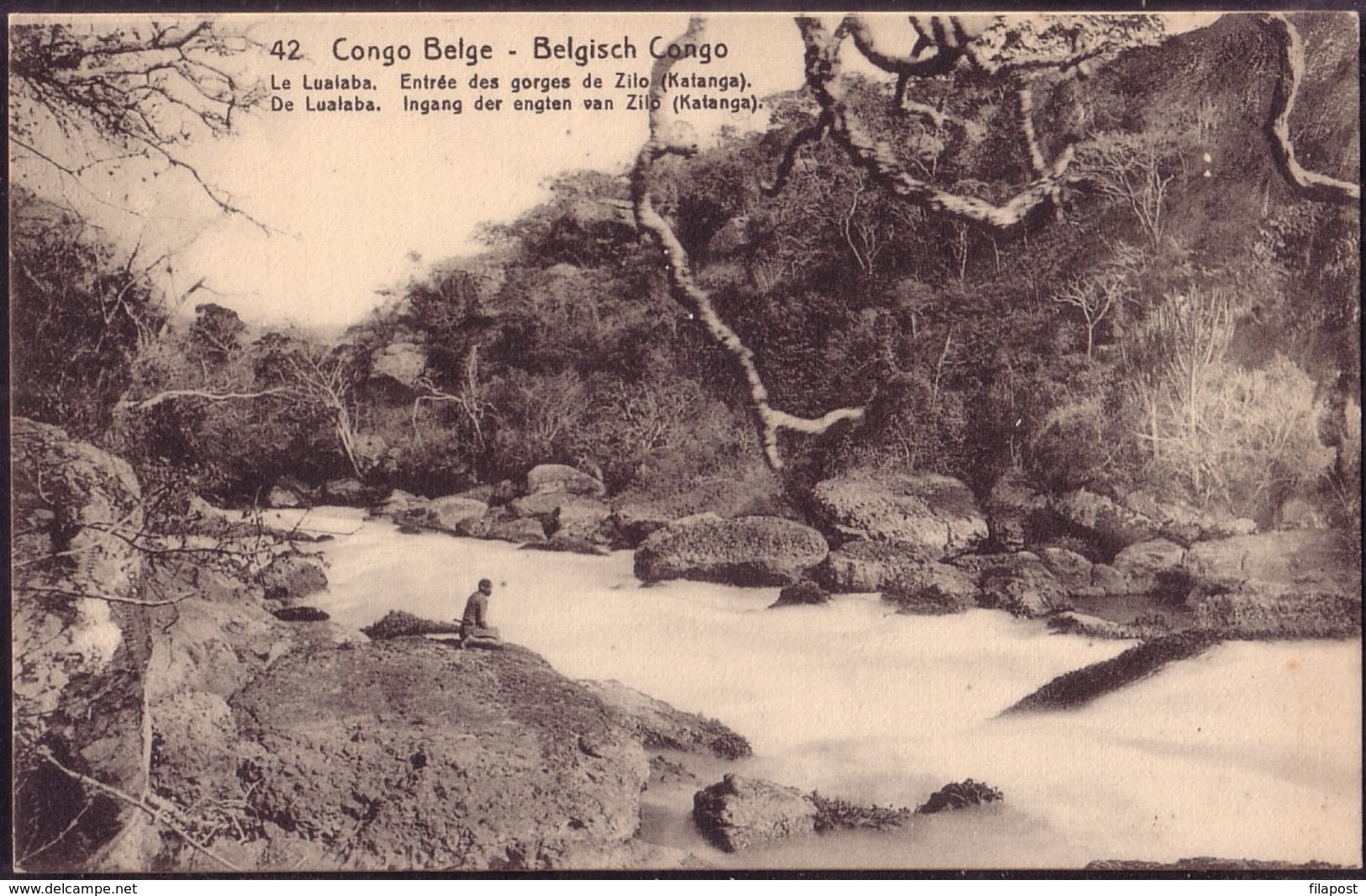 Belgian Congo Postal Stationery, 10 C River, Gorge, Luisaba, Entree Des Gorgesde Zilo - Interi Postali