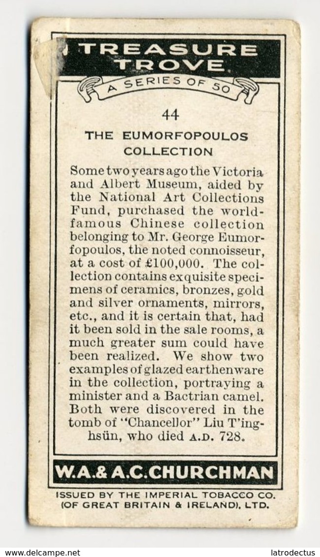 Churchman - 1937 - Treasure Trove - 44 - The Eumorfopoulos Collection - Churchman