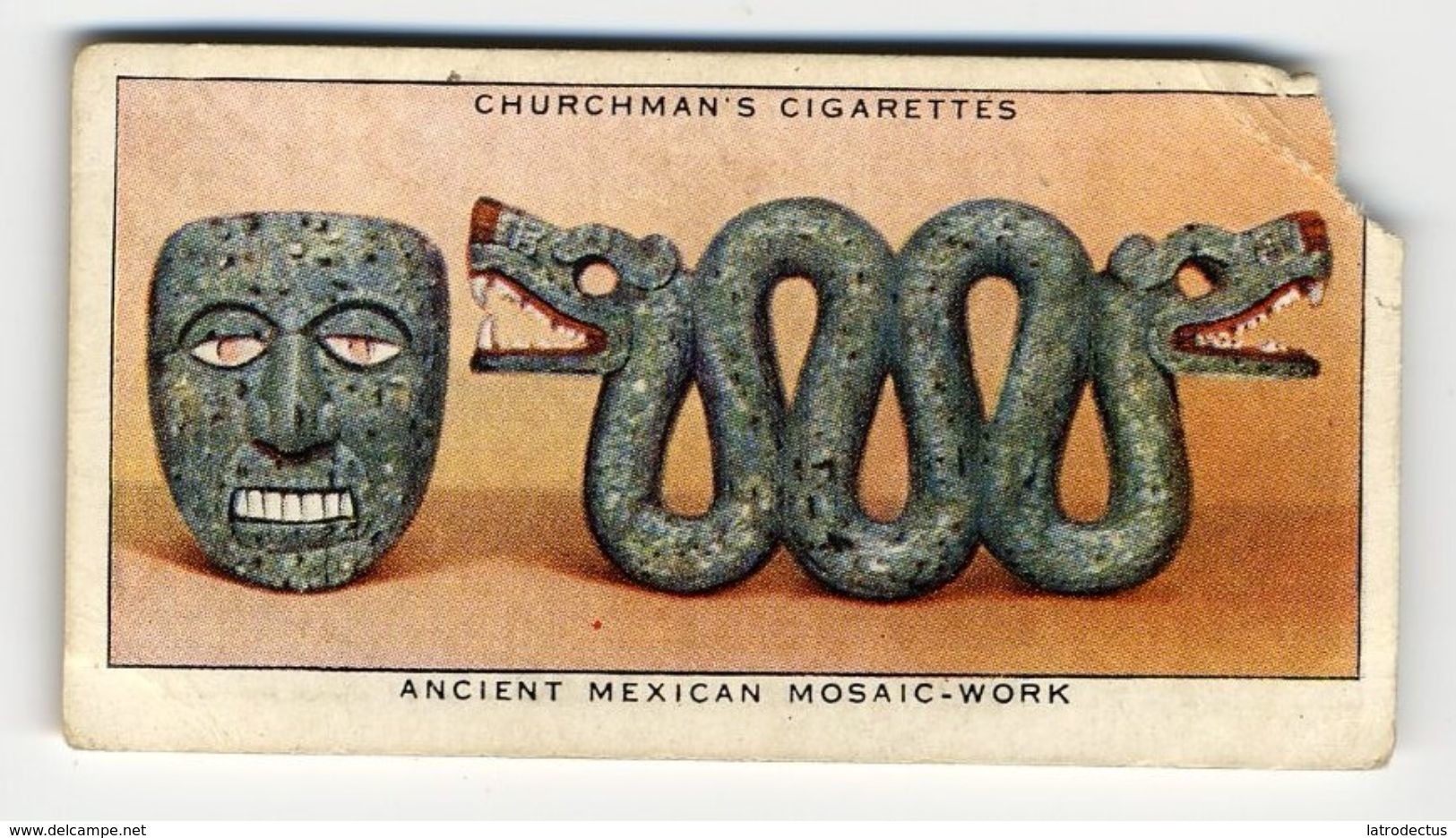 Churchman - 1937 - Treasure Trove - 47 - Ancient Mexican Mosaic-work - Churchman