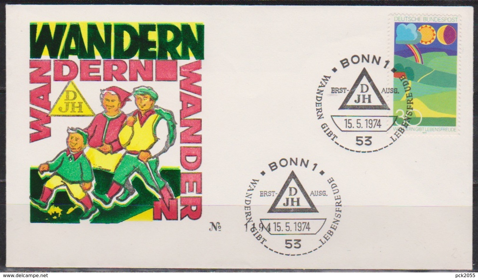 BRD FDC 1974 Nr.808 Wandern (d 3984 ) Günstige Versandkosten - Sonstige & Ohne Zuordnung