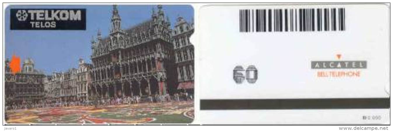 POLAND : APO2B 60 U Alcatel Brussels TELOS Black Sticker USED - Polonia