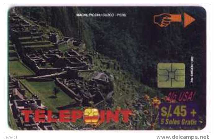 PERU : PTE-043 45+5  Machu 4/4 MEGAFONDO PTD006/D2 EX2500  !! USED - Peru