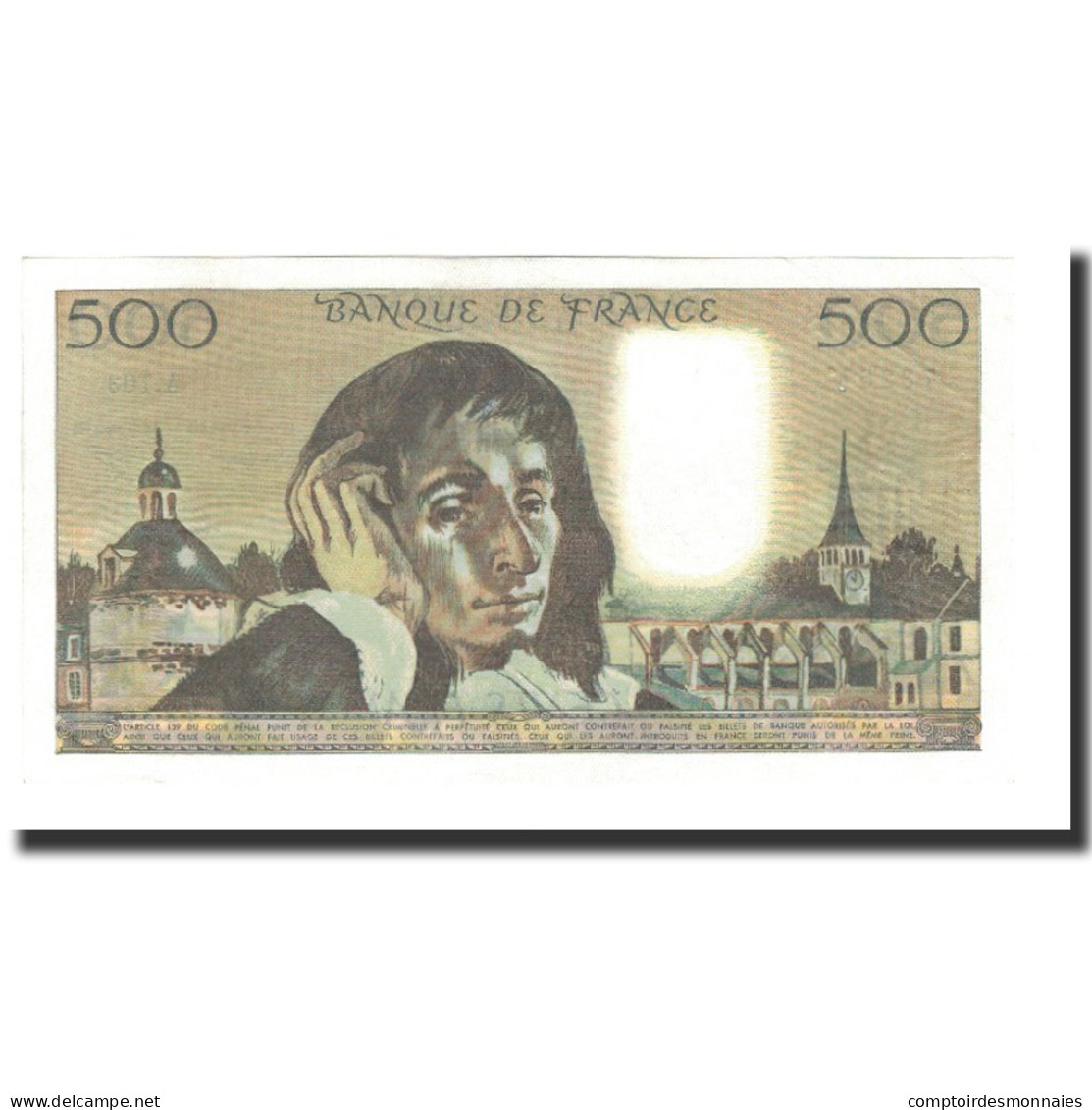 France, 500 Francs, 1979-06-07, SUP, Fayette:71.20, KM:156e - 500 F 1968-1993 ''Pascal''