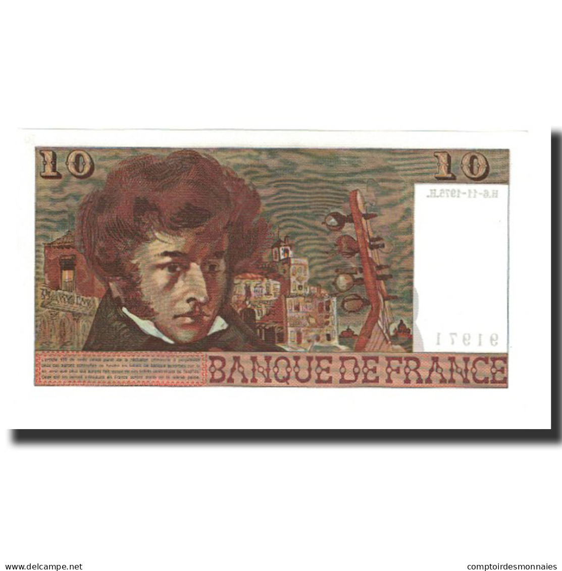 France, 10 Francs, 1975-11-06, NEUF, Fayette:63.14, KM:150b - 10 F 1972-1978 ''Berlioz''