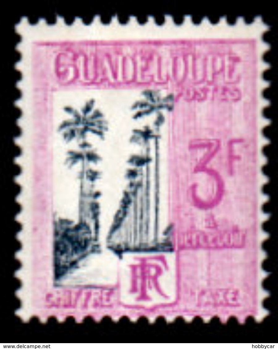 Guadeloupe,1928,, J37, Postage Due, 3F, MNH, F-VF - Postage Due