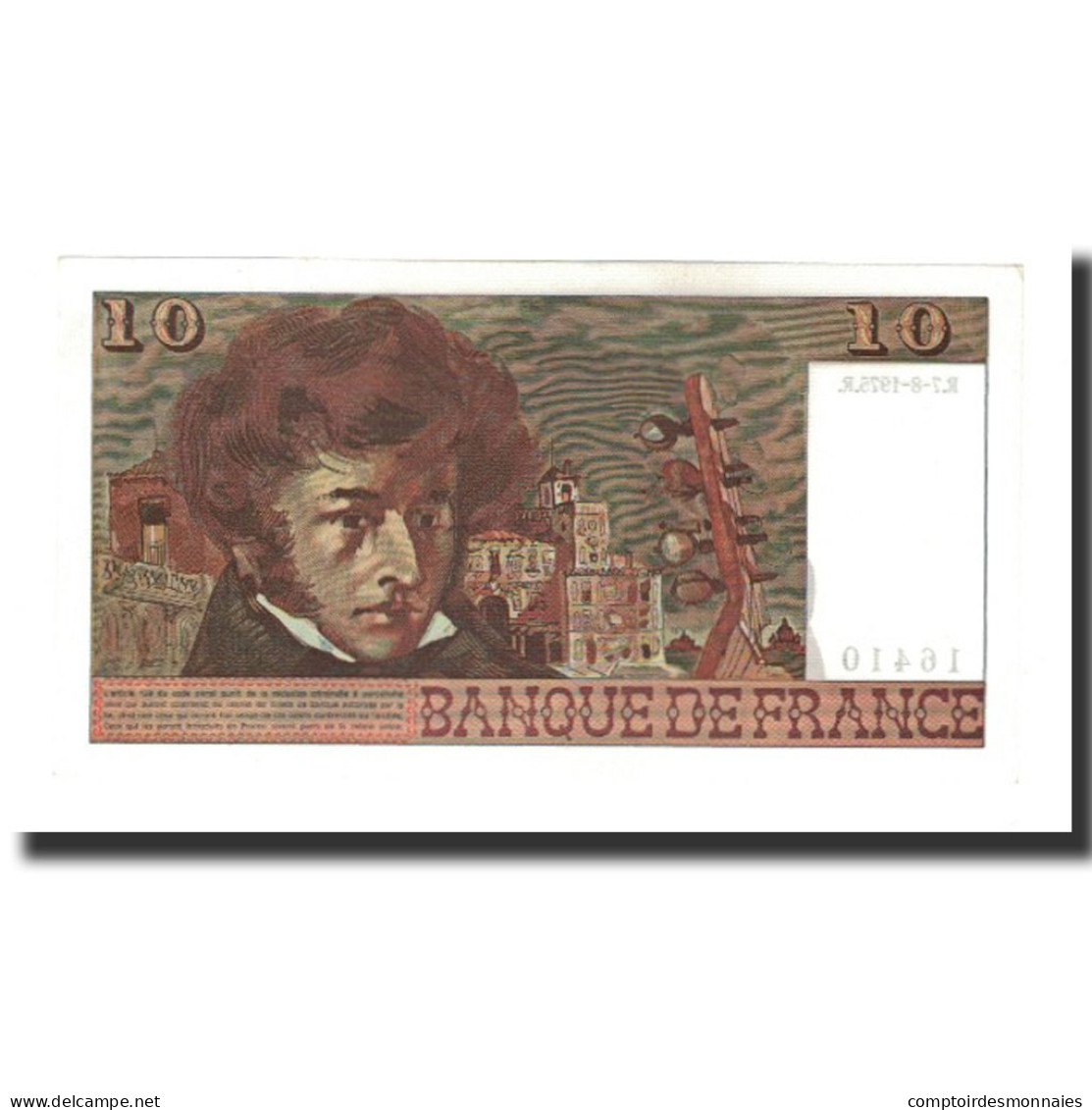 France, 10 Francs, 1975-08-07, NEUF, Fayette:63.12, KM:150b - 10 F 1972-1978 ''Berlioz''